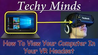 How To Connect VR with Laptop  Techy Minds [upl. by Nnylyrehc416]