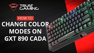 Change Colors GXT 890 CADA Mechanical Gaming Keyboard [upl. by Colas743]