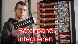 Patchpanel verkabeln ElektroM [upl. by Koralie]