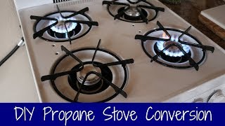 Off Grid Stove Conversion  Natural Gas to LPG [upl. by Elnukeda]