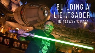 Building a Lightsaber in Galaxys Edge is INCREDIBLE [upl. by Anicart]