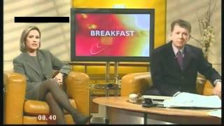 Sophie Raworth BBC1  Circa 2000 Leggy stockings high heels classic [upl. by Suiramed]