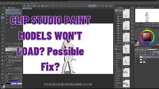 CLIP STUDIO PAINT 3D Models wont load Possible Fix [upl. by York]