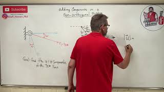 Statics Lesson 7  Finding Vector Components in NonOrthogonal Systems [upl. by Janessa]