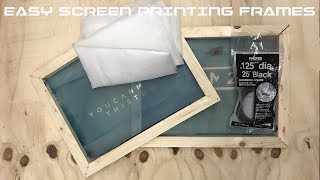 DIY Screen Printing Frames [upl. by Inalaehon]