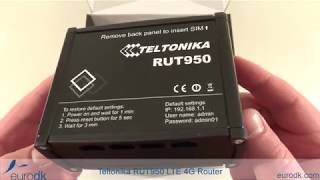 Teltonika RUT950 LTE 4G Router  QUICK UNBOXING amp SPECIFICATIONS 4K [upl. by Agata461]