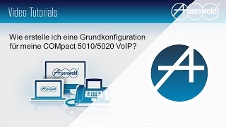 COMpact 5020 VoIP  Grundeinrichtung [upl. by Margie]