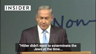 Netanyahu says Hitler didnt want to kill the Jews but a Muslim convinced him to do it [upl. by Aicilla]