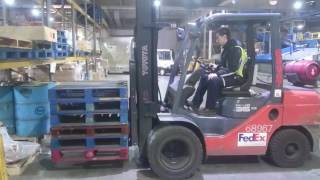 Learning to drive a forklift [upl. by Adnovay]