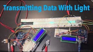 Arduino Fiber Optics  Transmitting Numbers Using Light [upl. by Naenej]