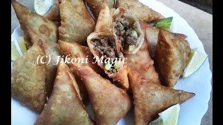 Samosa Recipe How to Make Kenyan Samosas Part 2 Jikoni Magic [upl. by Vallery]