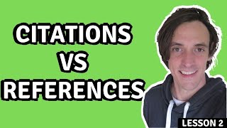 Citations vs References Whats the Difference [upl. by Witte]