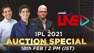 Cricbuzz Live IPL 2021 Auction Special [upl. by Suhploda800]