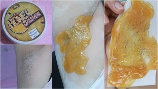 HOW TO Wax ArmPit Hair Removal Honey Cold Wax by Esme Organics [upl. by Annaes]