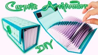 Carpeta Archivadora Scrapbook carft Diy  Folder o Caja archivador [upl. by Ylicic]