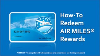 How to Redeem AIR MILES [upl. by Pogue820]