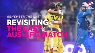 Revisiting the epic Australia vs Afghanistan clash at CWC23  T20WC 2024 [upl. by Nahshun]