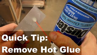 Quick Tip How To Remove Hot Glue [upl. by Inatirb833]