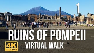 Pompeii Walking Tour in 4K Part 1 [upl. by Cornelia]