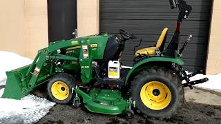 How To Add Hydraulic Oil To A John Deere 2025r Tractor [upl. by Euqinommod]