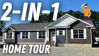 2 HOMES in 1 Never miss your inlaws againhaha 1st time modular home tour [upl. by Alejandrina]