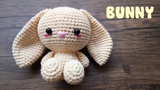 DIY Adorable Amigurumi Bunny with Long Ears Crochet Doll Tutorial [upl. by Ivgnout51]