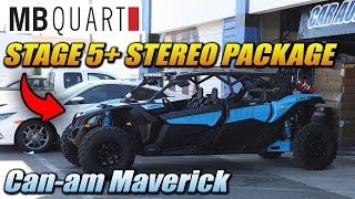 Canam Maverick X3 Stereo System Package Plug and Play MB Quart Stage 5 system w 2 subwoofers [upl. by Fabrin]