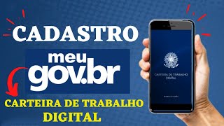 COMO SE CADASTRAR NA CARTEIRA DE TRABALHO DIGITAL EM 2021 [upl. by Avrit]