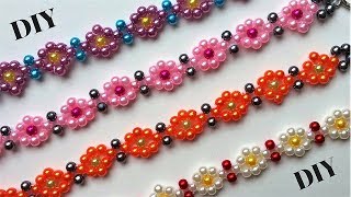 DIY Beaded bracelets Beading tutorial  Easy jewelry making [upl. by Isis]