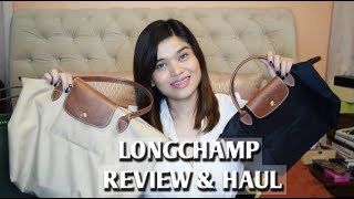 LONGCHAMP LE PLIAGE REVIEW amp HAUL [upl. by Rehtse]