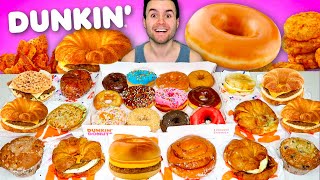 Trying Dunkins FULL MENU  Food  Donuts [upl. by Humberto]