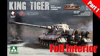 Takom 135 King Tiger tank with full interior  Part 1 [upl. by Glaudia]