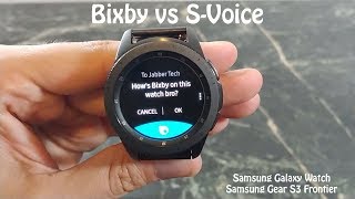 Samsung Bixby on the Galaxy Watch  Really just SVoice with a new name [upl. by Sabra445]