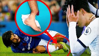 Andre Gomes Gruesome Injury Leaves Players In Tears [upl. by Oznofla]