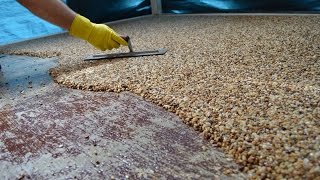 HowTo Install Epoxy Natural Stone Flooring [upl. by Kotz]