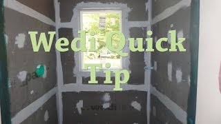 Quick tip Wedi shower install [upl. by Allcot184]