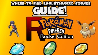 How to get a Fire Stone Water Stone and Thunder Stone in Pokemon Fire Red Rocket Edition GUIDE [upl. by Miuqaoj]