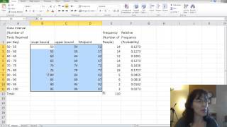 Relative Frequency Histogram in Excel [upl. by Atteroc]