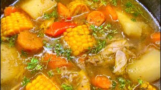 Sopa de pollo  Cuban Chicken soup [upl. by Ursola]