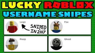 Lucky Roblox players sniped insane usernames in 2020 [upl. by Esorbma]