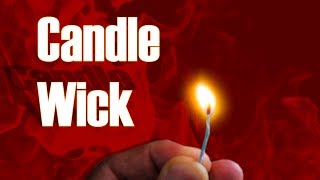 Homemade Candle Wick Read The Description  Life Hack [upl. by Aihsoek820]