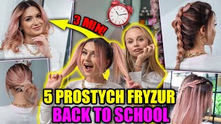 SUPER FRYZURY W 3 MINUTY BACK TO SCHOOL [upl. by Etezzil]