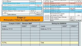 T14 lEtat de rapprochement bancaire [upl. by Adialeda]