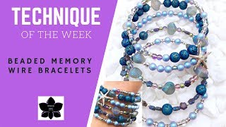 How to Make Memory Wire Bracelets DIY Easy Beading Tutorial [upl. by Berl]