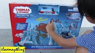 Checking Out the ICY RAILS Adventure Set  Thomas Trackmaster Set [upl. by Pik416]