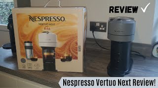 Nespresso Vertuo Next Review  An upgrade from the VertuoPlus coffee machine [upl. by Adnhoj]