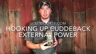 How to hookup Cuddeback external power [upl. by Ecnarretal814]