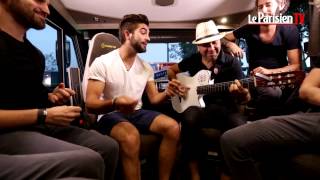 Kendji Girac et ses musiciens en live dans notre campingcar [upl. by Enyt]