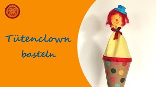 Wie du einen TÜTENCLOWN bastelst DIY I Waldorf Bastelei [upl. by Ydniw912]