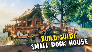 Valheim  How to Build a Small Dock house TutorialGuide [upl. by Venuti]